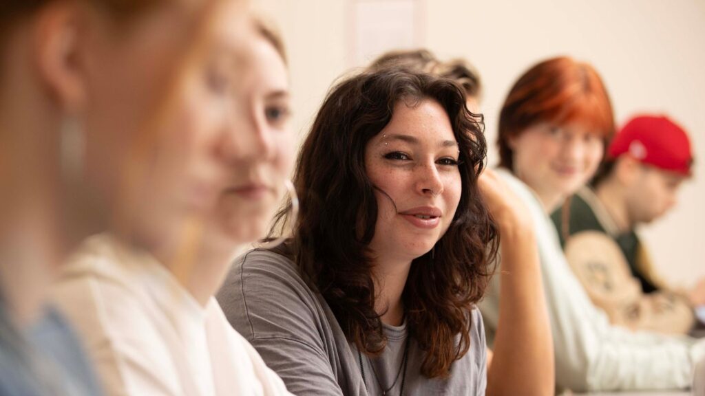 studenten in een collegezaal