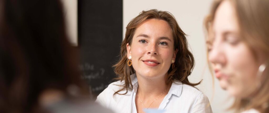 studenten in collegezaal